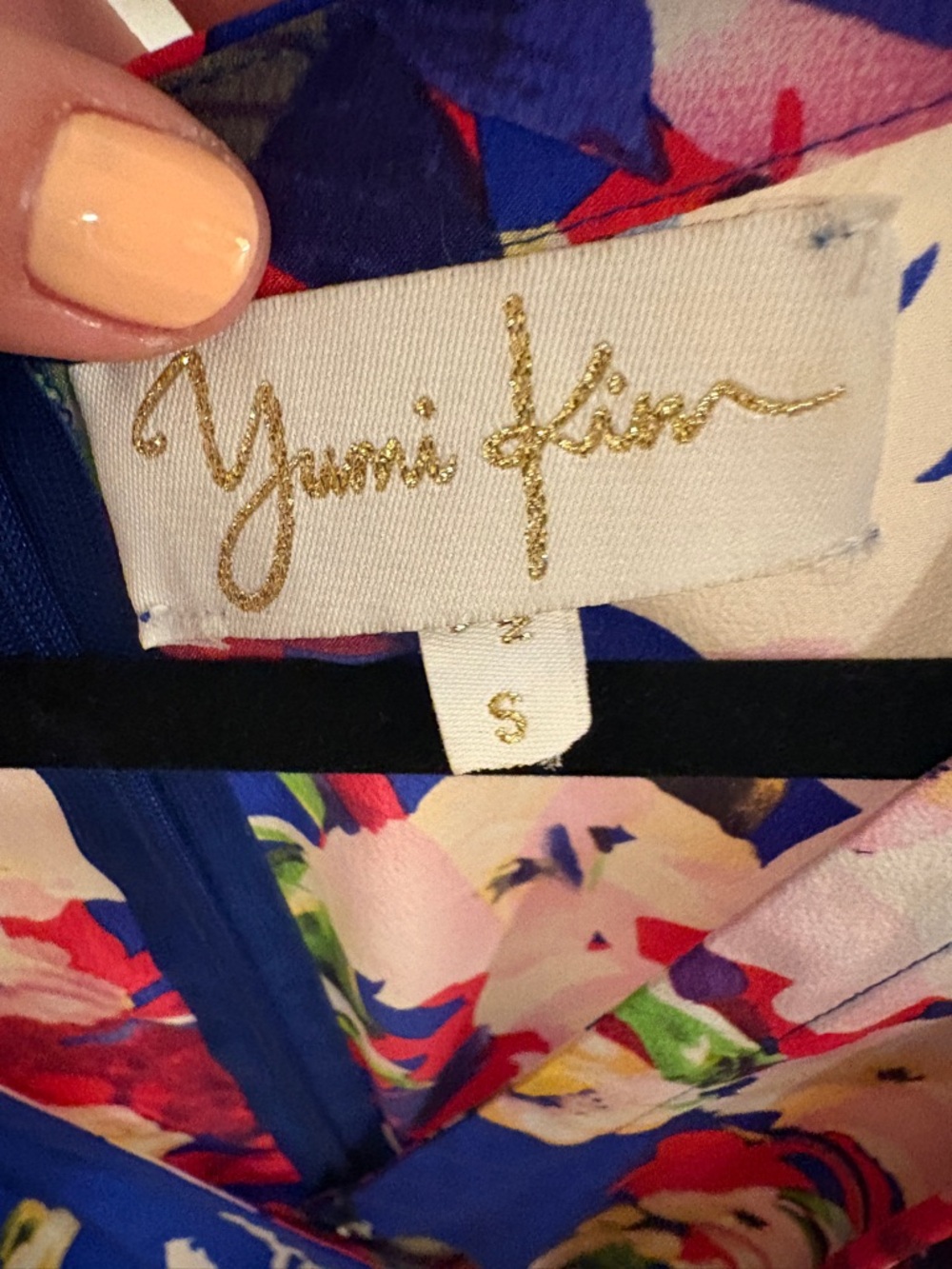 Yumi Kim - Liz Romper - 100% Silk - Blue Floral Wrap Tie Waist - Size Small - Picture 5 of 7